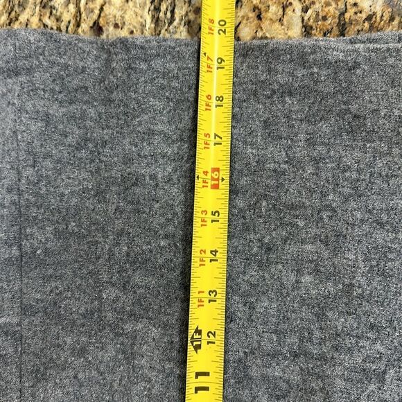 Ann Taylor Factory Boiled Wool A-line Mini Skirt In Gray Size 10 - Picture 7 of 7
